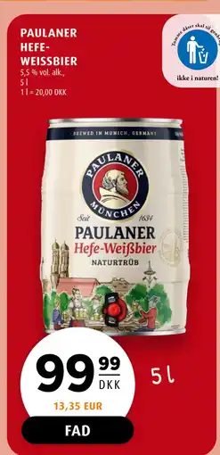 Scandinavian Park PAULANER HEFEWEISSBIER tilbud