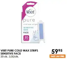 Matas VEET PURE COLD WAX STRIPS SENSITIVE FACE tilbud