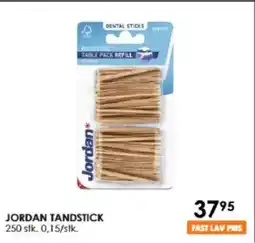 Matas JORDAN TANDSTICK 250 stk. 0,15/stk. tilbud