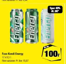 Calle Faxe Kondi Energy tilbud