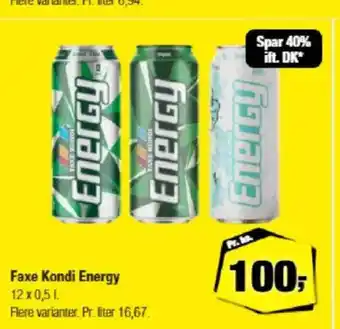 Calle Faxe Kondi Energy tilbud