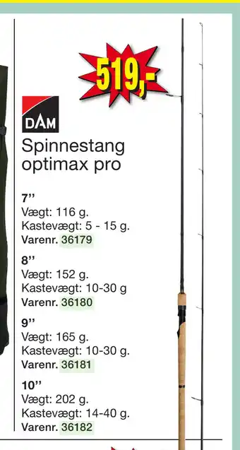 Harald Nyborg Spinnestang optimax pro tilbud