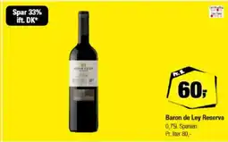 Calle Baron de Ley Reserva 0,751. Spanien. tilbud