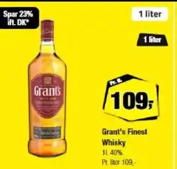 Calle Grant's Finest Whisky 11.40%. tilbud