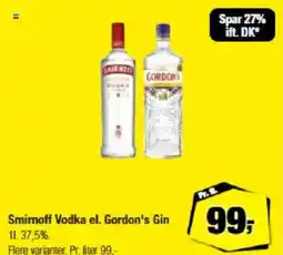 Calle Smirnoff Vodka el. Gordon's Gin tilbud