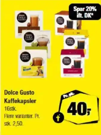 Calle Dolce Gusto Kaffekapsler tilbud