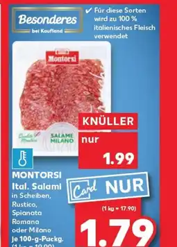 Kaufland MONTORSI Ital. salami tilbud