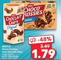 Kaufland NESTLÉ Choco crossies oder choclait chips tilbud