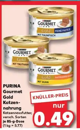 Kaufland PURINA Gourmet gold katzen- nahrung tilbud