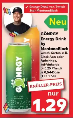 Kaufland GÖNRGY Energy drink by montanablack tilbud