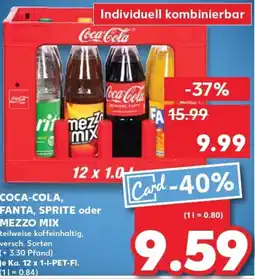 Kaufland Coca-cola, fanta, sprite oder mezzo mix tilbud