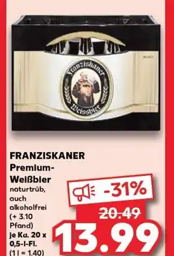 Kaufland FRANZISKANER Premium- weißbier tilbud