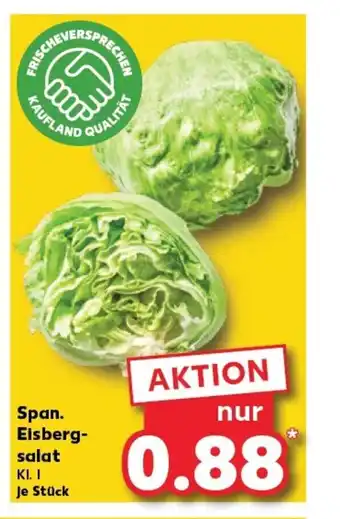 Kaufland Span. Eisberg- salat tilbud