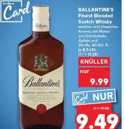 Kaufland BALLANTINE'S Finest blended scotch whisky tilbud