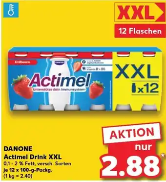 Kaufland DANONE Actimel drink xxl tilbud