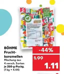 Kaufland BÖHME Frucht- karamellen tilbud