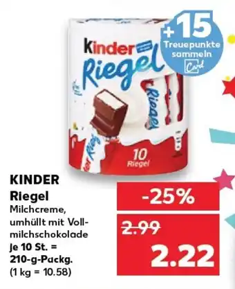 Kaufland KINDER Riegel tilbud