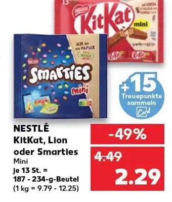 Kaufland NESTLÉ KitKat, lion oder smarties tilbud