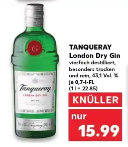 Kaufland TANQUERAY London dry gin tilbud