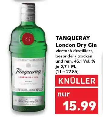 Kaufland TANQUERAY London dry gin tilbud