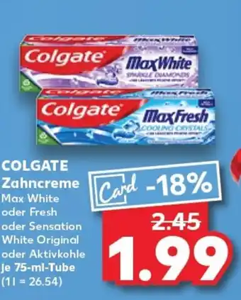 Kaufland COLGATE Zahncreme tilbud