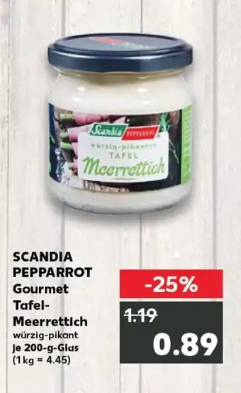 Kaufland SCANDIA PEPPARROT Gourmet tafel- meerrettich tilbud