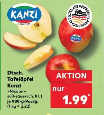 Kaufland Dtsch. tafeläpfel kanzi tilbud