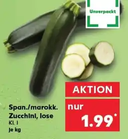 Kaufland Span./marokk. zucchini, lose tilbud