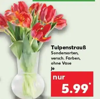 Kaufland Tulpenstrauß tilbud