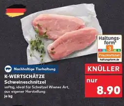 Kaufland K-wertschätze schweineschnitzel tilbud