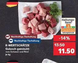 Kaufland K-wertschätze gulasch gemischt tilbud