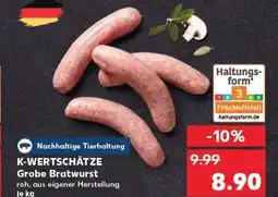 Kaufland K-WERTSCHÄTZE Grobe bratwurst tilbud