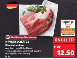 Kaufland K-WERTSCHÄTZE Rinderbraten tilbud