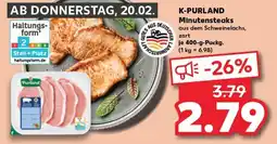 Kaufland K-PURLAND Minutensteaks tilbud