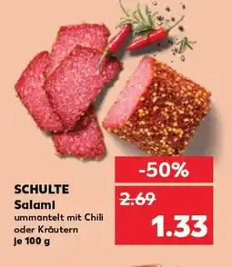 Kaufland SCHULTE Salami tilbud