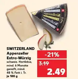 Kaufland SWITZERLAND Appenzeller Extra-Würzig tilbud