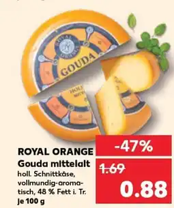 Kaufland ROYAL Orange Gouda mittelalt tilbud