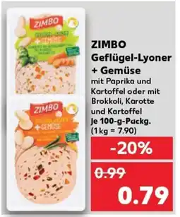 Kaufland ZIMBO Geflügel-Lyoner + Gemüse tilbud