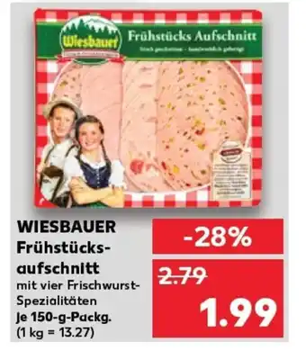 Kaufland DE WIESBAUER Frühstücks- aufschnitt tilbud