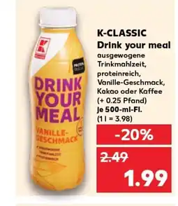 Kaufland K-CLASSIC Drink your meal tilbud