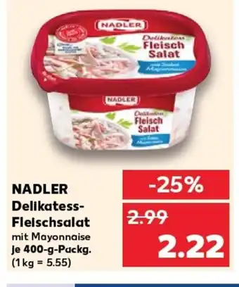 Kaufland NADLER Delikatess- Fleischsalat tilbud