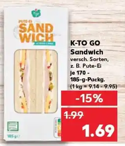 Kaufland K-TO GO Sandwich tilbud