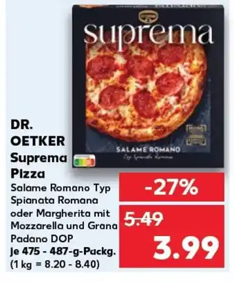 Kaufland DR. OETKER Suprema Pizza tilbud