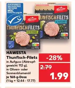 Kaufland HAWESTA Thunfisch-Filets tilbud