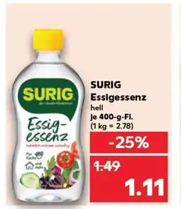 Kaufland SURIG Essigessenz tilbud