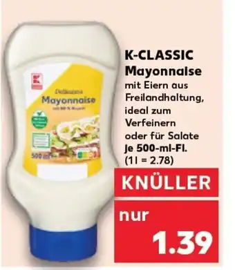 Kaufland K-CLASSIC Mayonnaise tilbud