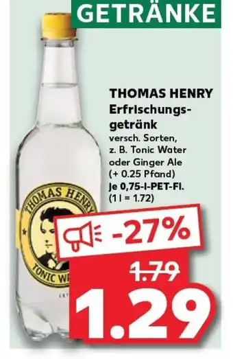 Kaufland THOMAS HENRY Erfrischungs- getränk tilbud