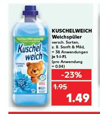 Kaufland KUSCHELWEICH Weichspüler tilbud