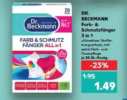 Kaufland DR. BECKMANN Farb- & Schmutzfänger 3 in 1 tilbud