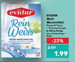 Kaufland EVIDUR Weiß- Waschmittel tilbud